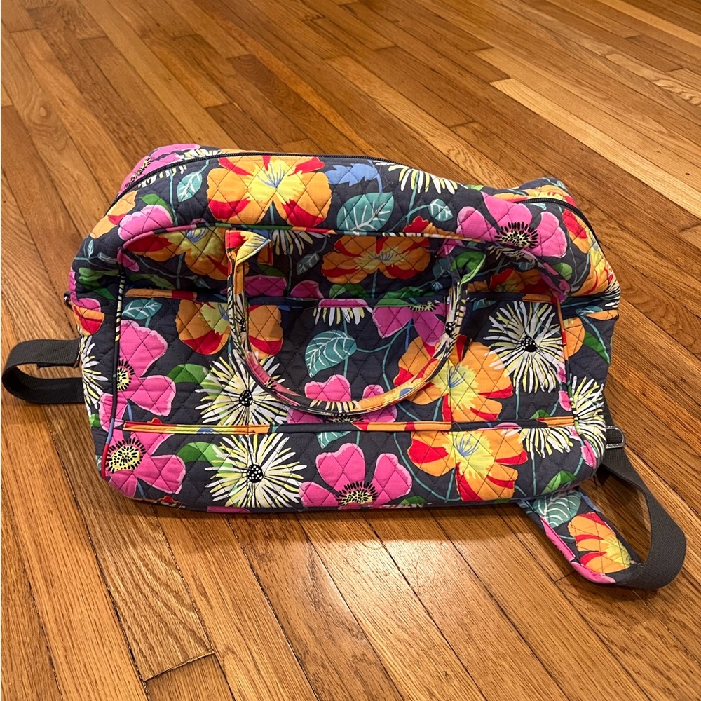Vera Bradley Weekender- Discontinued Pattern Jazzy Blooms